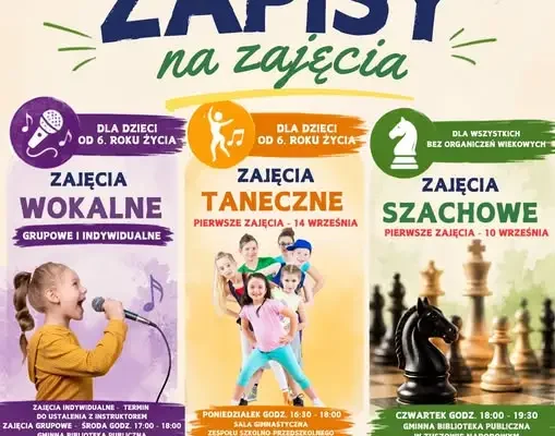 Ruszyły zapisy na zajęcia w Gminnym Ośrodku Kultury w Tuszowie Narodowym