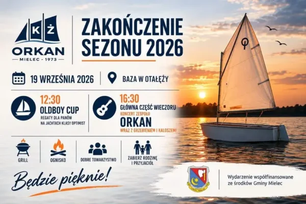 Zakończenie sezonu żeglarskiego w Otałęży – regaty, koncert i wspólne świętowanie