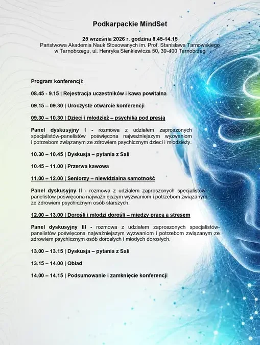 Podkarpackie MindSet – konferencja o zdrowiu psychicznym w Tarnobrzegu