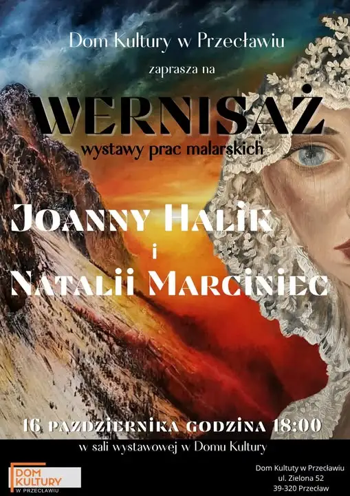 Wernisaż malarstwa Joanny Halik i Natalii Marciniec w Przecławiu
