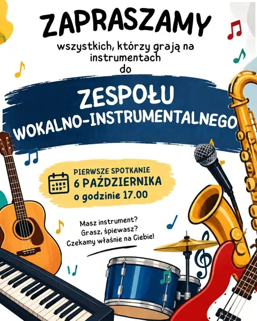 GOK Borowa zaprasza muzyków i wokalistów na wspólne spotkanie