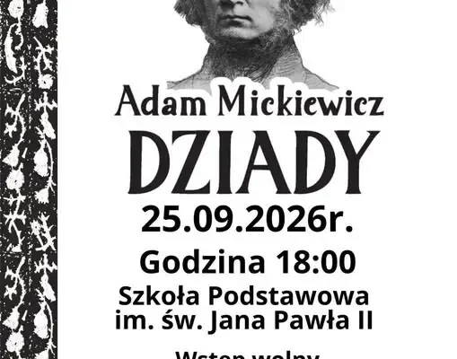 Narodowe Czytanie 2026 w Jamach – wspólna lektura „Dziadów” Adama Mickiewicza