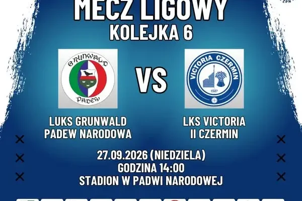 Victoria II Czermin zagra z LUKS Grunwald Padew Narodowa w 6. kolejce klasy B