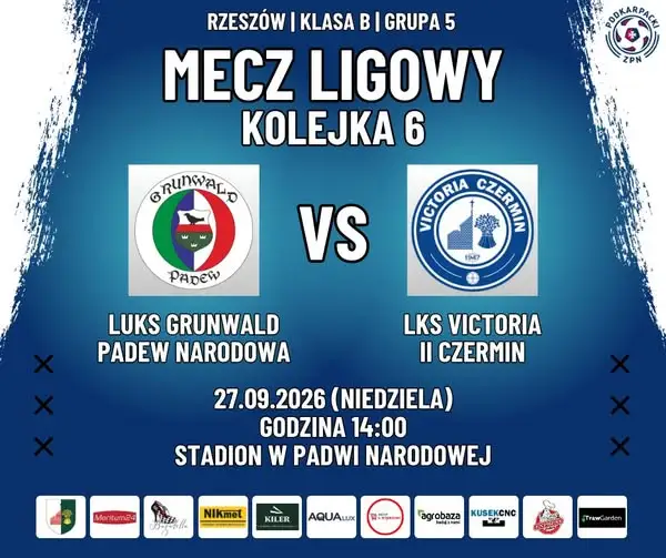 Victoria II Czermin zagra z LUKS Grunwald Padew Narodowa w 6. kolejce klasy B