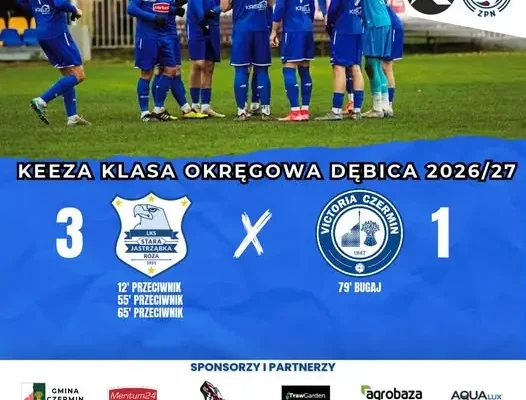 Victoria Czermin przegrywa w Starej Jastrząbce 1:3 w 8. kolejce