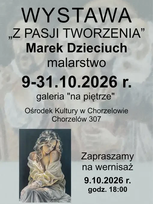 Wernisaż wystawy malarstwa Marka Dzieciucha „Z pasji tworzenia” w Gminie Mielec