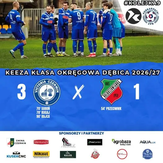 Victoria Czermin pokonała wicelidera. Kolbuszowianka uległa 1:3