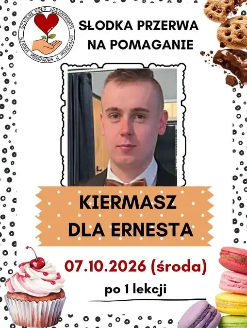 Kiermasz charytatywny dla Ernesta w Szkole Podstawowej im. Walerii Szalay-Groele