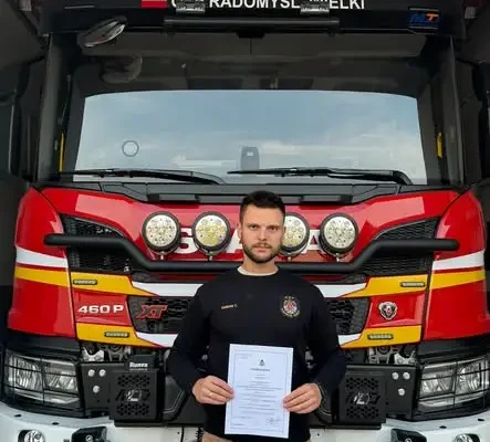 Druh Damian Cnota z OSP Radomyśl Wielki ukończył szkolenie dowódców OSP