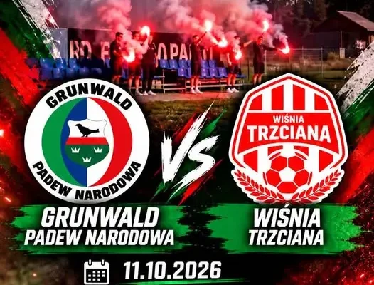 Grunwald Padew Narodowa kontra Wiśnia Trzciana – niedzielny mecz na stadionie w Padwi Narodowej