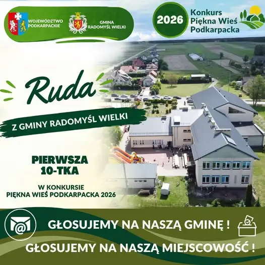Ruda z gminy Radomyśl Wielki w finale konkursu Piękna Wieś Podkarpacka 2026