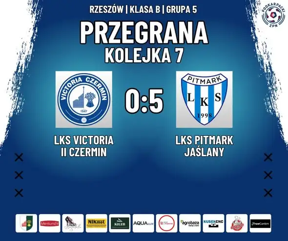 LKS Victoria II Czermin przegrywa u siebie z LKS Pitmark Jaślany 0:5