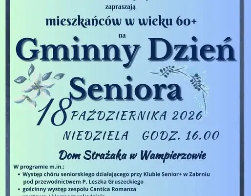 Gminny Dzień Seniora w Wadowicach Górnych – zaproszenie dla mieszkańców 60+