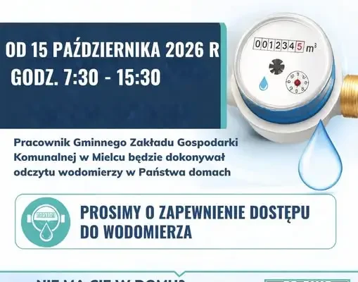 Odczyt wodomierzy w Książnicach – Gmina Mielec informuje o terminie