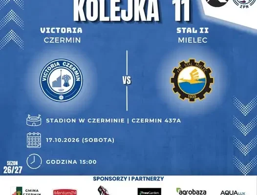 Victoria Czermin zmierzy się z liderem — rezerwami Stali Mielec