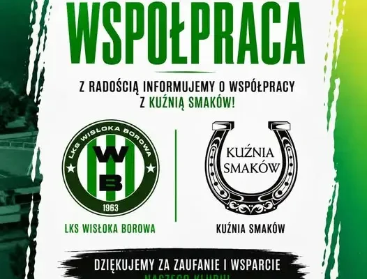 Kuźnia Smaków nowym partnerem Wisłoki Borowa