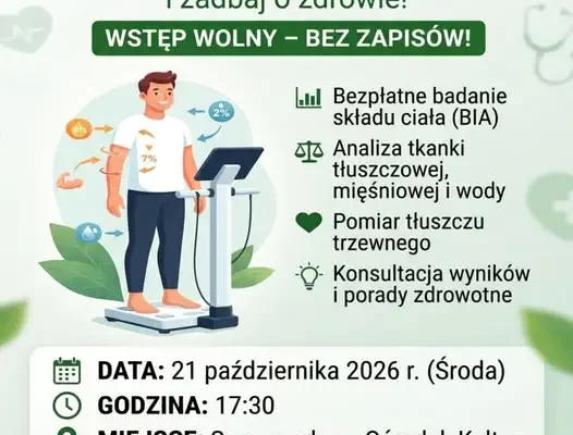 Bezpłatne badanie składu ciała w Woli Mieleckiej – już 21 października