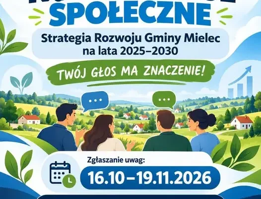 Gmina Mielec zaprasza do konsultacji społecznych Strategii Rozwoju na lata 2025–2030