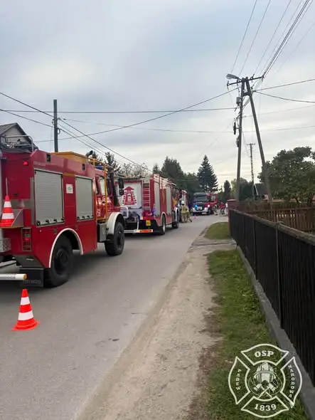 Pożar w Padwi Narodowej — dwa zastępy OSP w akcji