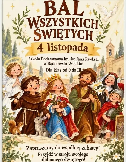 Bal Wszystkich Świętych w Szkole Podstawowej w Radomyślu Wielkim