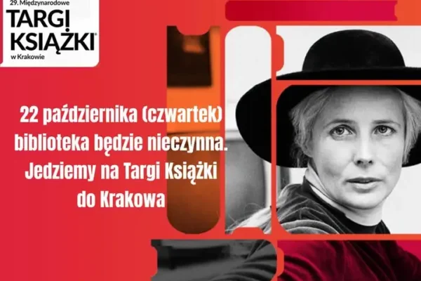 Biblioteka w Tuszowie nieczynna 22 października – pracownicy jadą na Targi Książki do Krakowa