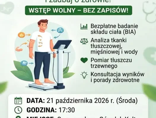 Bezpłatne badanie składu ciała w Woli Mieleckiej – już 21 października