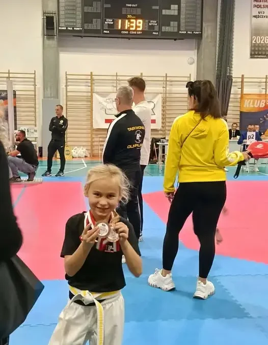Dwa brązowe medale Ani w Lidze Taekwondo w Tarnowie Podgórnym