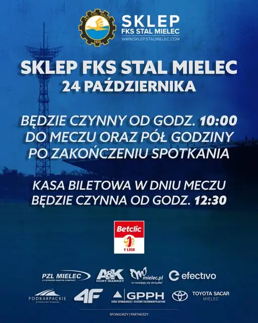 Mecz Stali Mielec z Bruk-Bet Termalicą: informacje organizacyjne dla kibiców