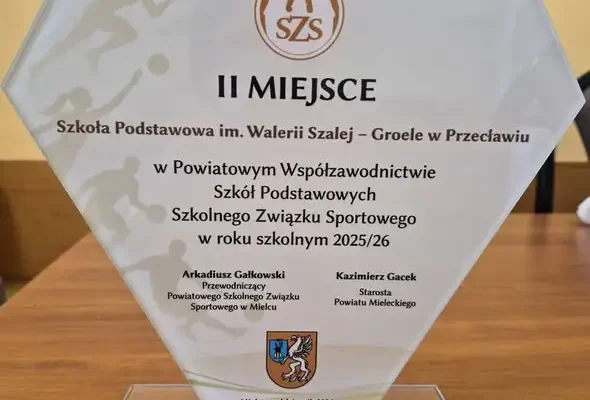 Przecław: Szkoła Podstawowa im. Walerii Szalay-Groele z II miejscem w powiecie