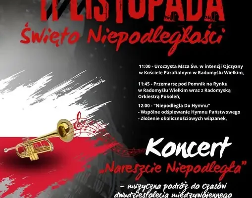Radomyśl Wielki świętuje 108. rocznicę Niepodległości – program obchodów