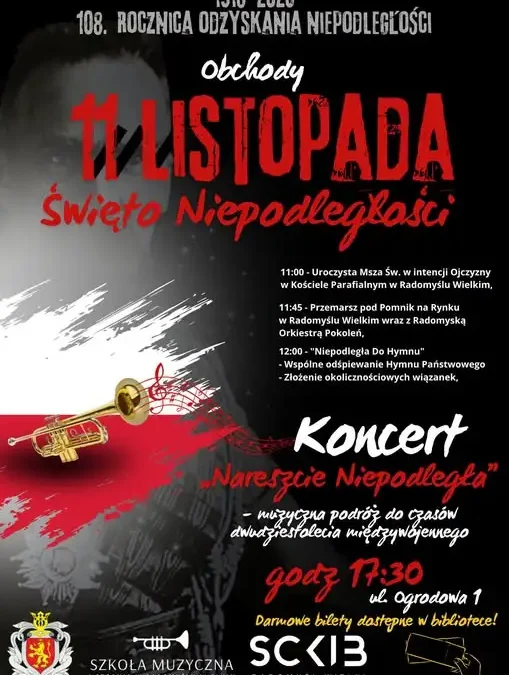 Radomyśl Wielki świętuje 108. rocznicę Niepodległości – program obchodów