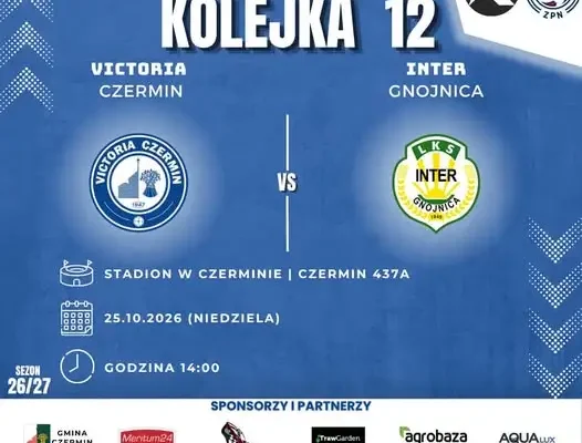 Victoria Czermin zmierzy się z Interem Gnojnica w 12. kolejce Klasy Okręgowej Dębica