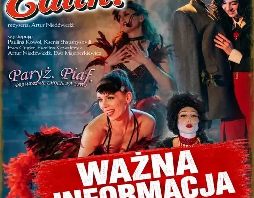 Koncert „Pamiętasz, Edith?” w Przecławiu odwołany