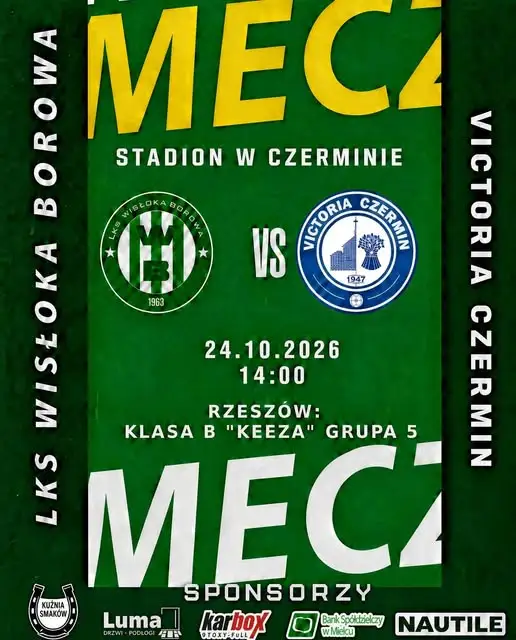 Wisłoka zmierzy się z Victorią Czermin w meczu B-klasy