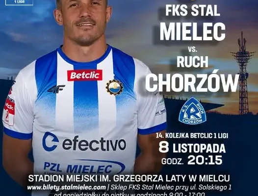 Stal Mielec zmierzy się z Ruchem Chorzów. Bilety już w sprzedaży