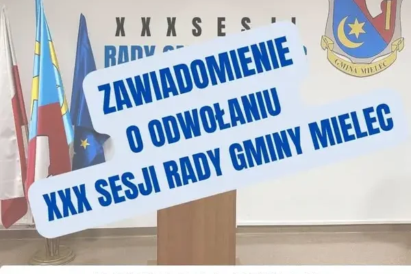 Sesja Rady Gminy Mielec odwołana — nowy termin jeszcze nieznany