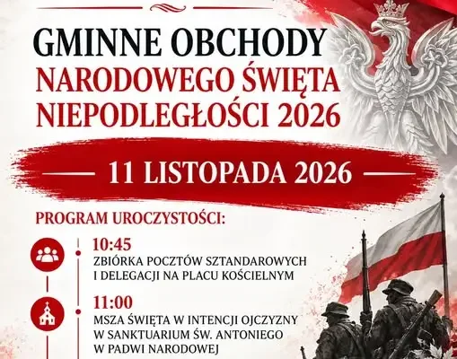 Gminne obchody Święta Niepodległości w Padwi Narodowej – znamy program