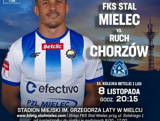 Stal Mielec zagra z Ruchem Chorzów. Bilety na mecz 16. kolejki już w sprzedaży